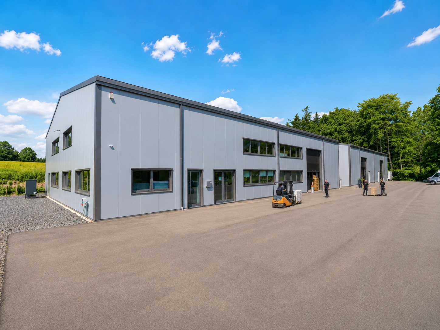 LED-MARTIN GmbH – Unternehmensstandort und Lagerhallen