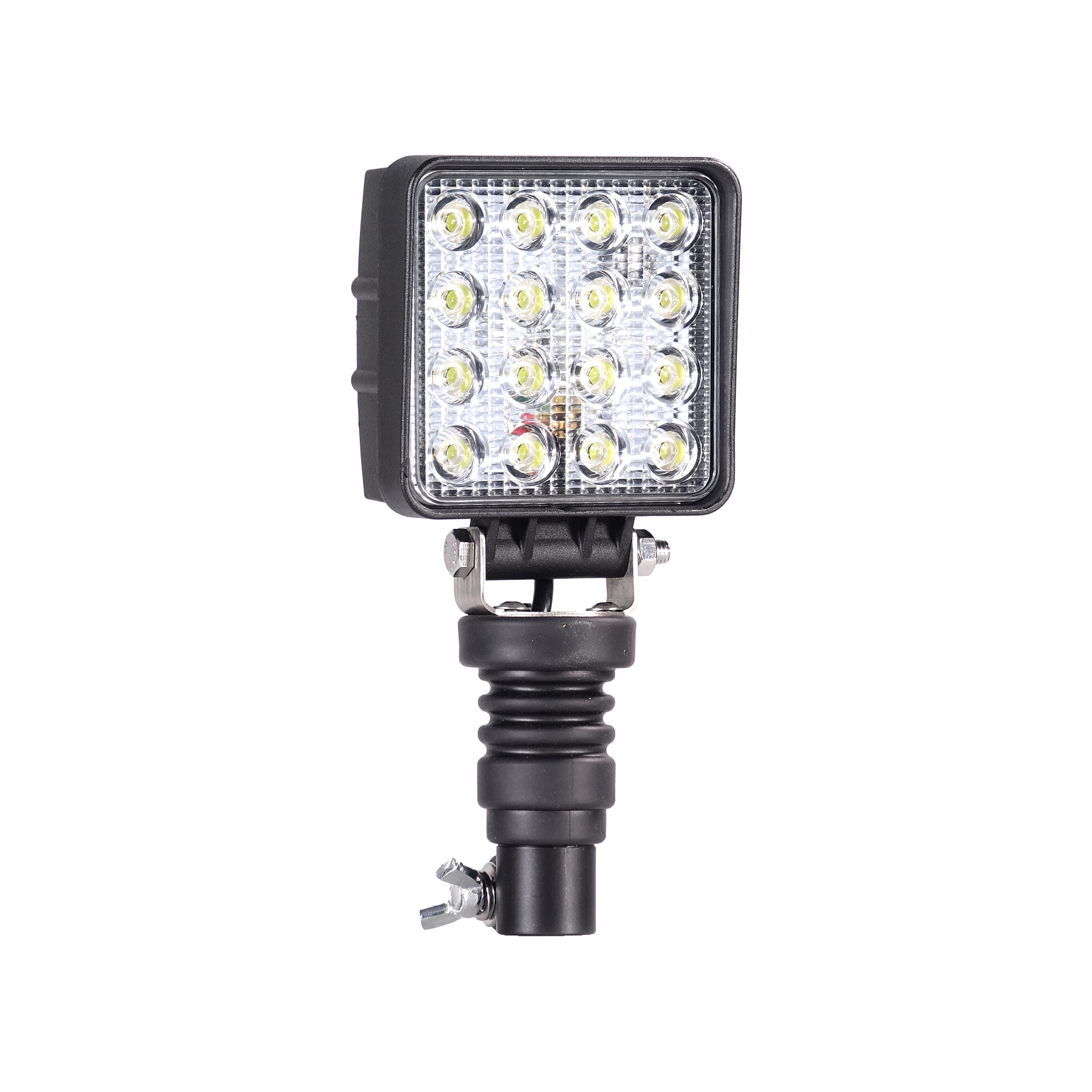 AnTom 102W LED Arbeitsscheinwerfer, 24mm DIN Rundumleuchten Halter -  IP68-12/24V - Flexibel : : Auto & Motorrad