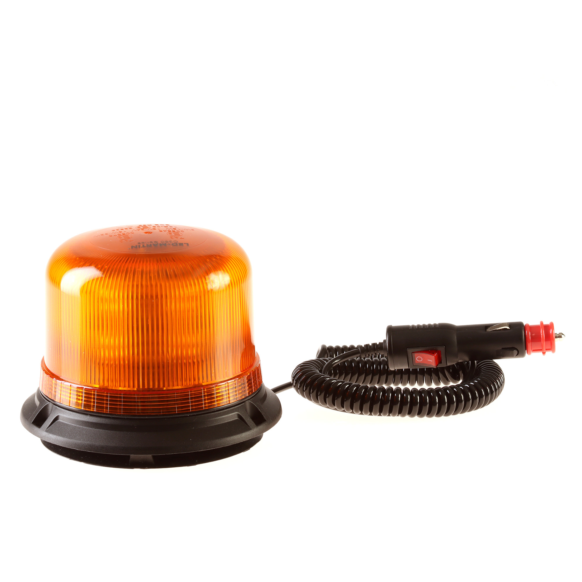 LED-Rundumleuchte Brilar mit Magnetfuß - gelb