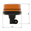 SPARK Rundumleuchte - DIN-Aufnahme - extra flach - AUTO-DIM - Synchronization - Klasse 2 - DIN 14620, Form B1