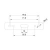 Kühlergrillhalter für NP6, NP180 & ED6 Frontblitzer VW T6.1