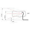 2er Satz OV9 (Omni View) HT Module in blaue Haube, blaues Licht