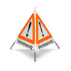 Faltsignal mit Warnsymbol VZ 101 - 70cm - Vermessung - reflektierendes Warndreieck