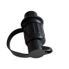 DIN9680 3-poliger Stecker, schwarz
