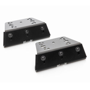 LMH Haltersatz Warnbalken Edelstahl schwarz - universal - hohe Version