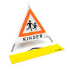 Faltsignal mit Warnsymbol VZ 101 - 70cm - KINDER - reflektierendes Warndreieck