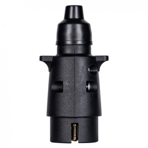 12 V 7-poliger Kunststoffstecker mit Gummidichtung