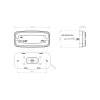 SLIM S - Positionsleuchte - gelb - 110,8mm - 12V/24V - mit Reflektor
