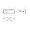 SLIM S - Positionsleuchte - rot - 110,8mm - 12V/24V - mit Reflektor