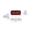 CLEOmax - LED Rückleuchte universal - 162x30,5mm - 12V/24V - Multifunktionsleuchte
