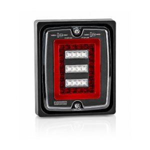 Lumetra LED Rückfahr- & Nebelschlussleuchte mit Montagerahmen 127x151mm 12V-24V