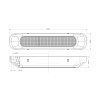 Velox LED Positionsleuchte 132x28mm 12V-24V