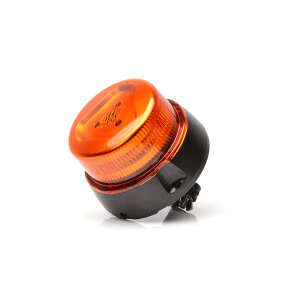 LED Rundumleuchte Orange – 12V/24V, 4x Blitz, E9-zugelassen | Für PKW, LKW, Abschleppwagen