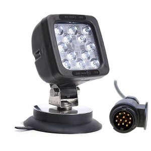 Zusatz LED Scheinwerfer 17W mit 13-Pol Anhängerstecker + Magnetfuß