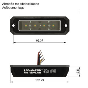 LED-MARTIN R65 Blitzmodul SF4 - super flach - gelb